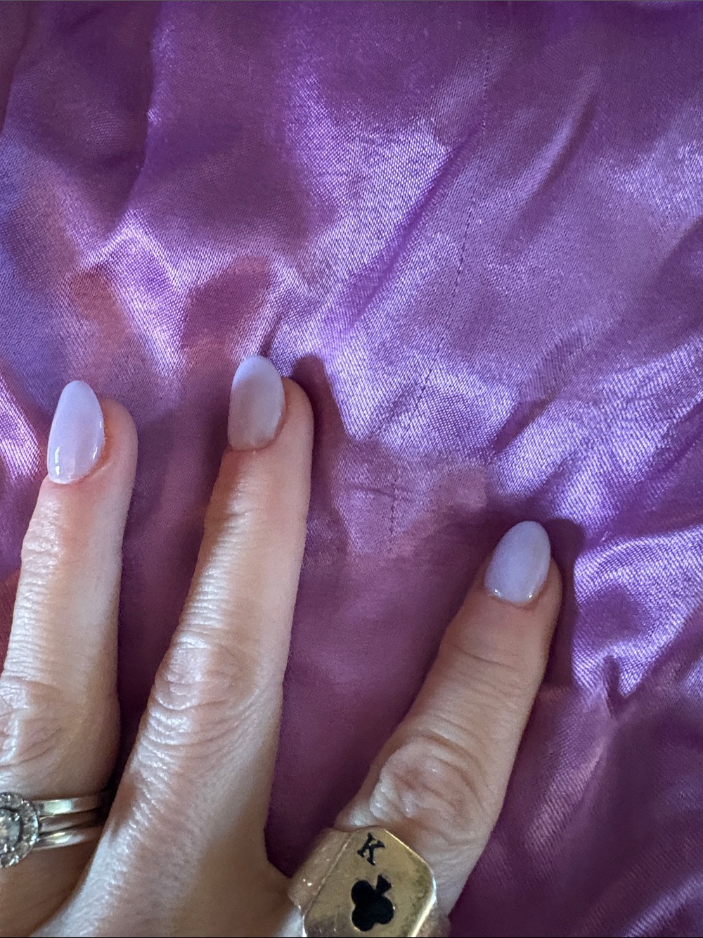 Free People Lavender Satin Wide-Leg Trousers - Picture 4 of 5